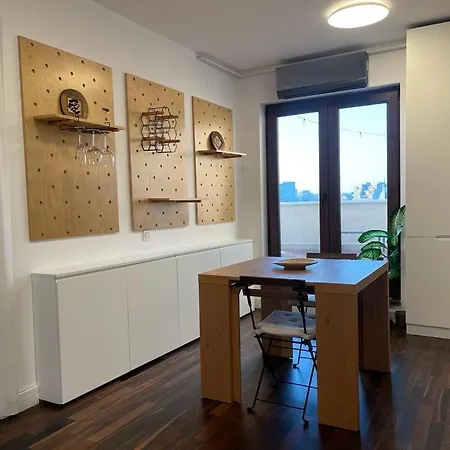 Italian Street With Terrace And Fireplace